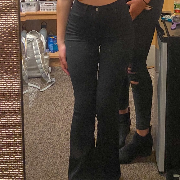 topshop flared jeans